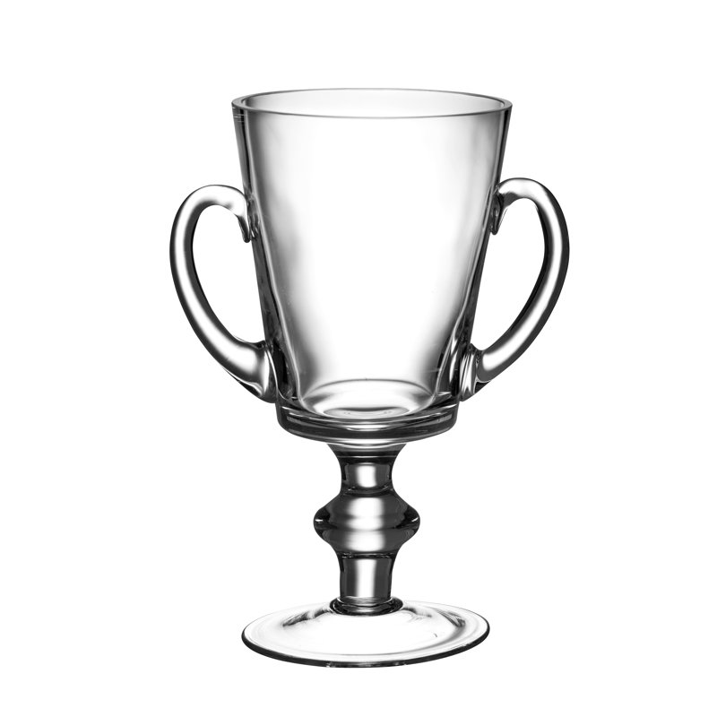 Classic Clear Trophy with Handles, 9" H x 7" W x 4.5" D