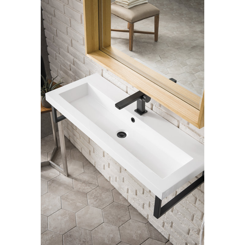 Boston 39.4'' W Single Vanity, Matte Black