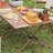 Portable Roll-Top Camping Table, 47.3" x 23.2" x 17.7" Rectangle Picnic Folding Table with Carry Bag