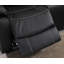Canapé modulaire inclinable manuel en cuir vegan de 105,8 po de largeur avec rangement et porte-gobelet-1754197830