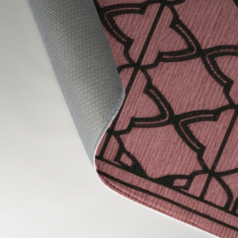 Tapis brun intérieur et extérieur Trellis, Rectangle 5 pi x 7 pi