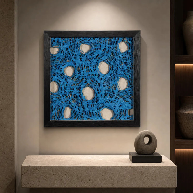 Handmade Abstract Wall Decor on Paper