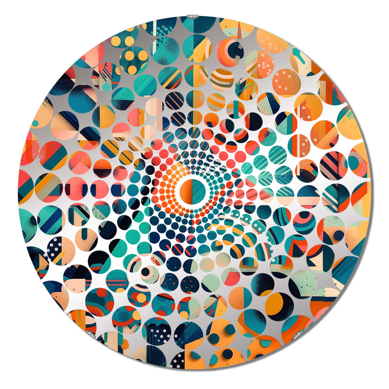 Blaikley - Concentric Circles Decorative Mirror, 23.6" x 23.6"