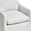 Fauteuil d'appoint pivotant en lin Modern