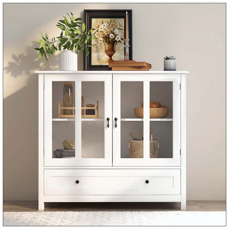 Modern Sideboard With Mahogany Veneer And Unique Metal Legs, Suitable For Study, Entryway, Hallway, Living Room, Foyer, Beige