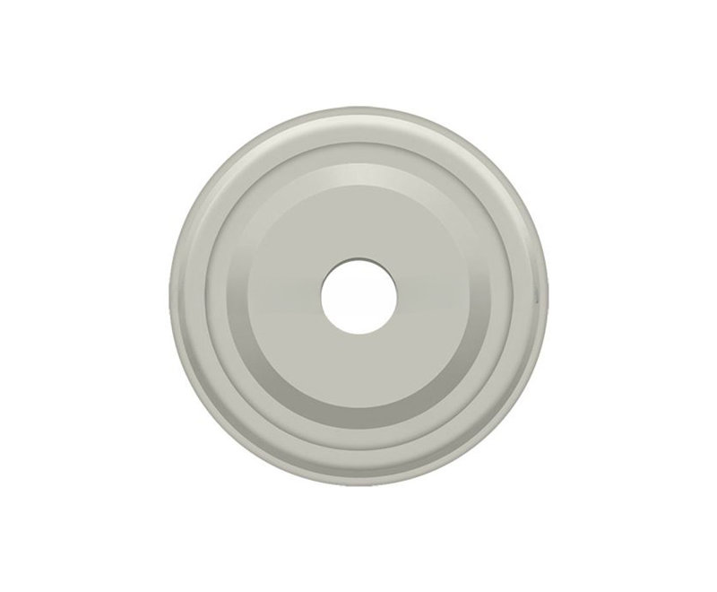 Plaque de base pour boutons Deltana BPRC100U15; 1 po de diamètre; finition nickel satiné, Nickel brossé