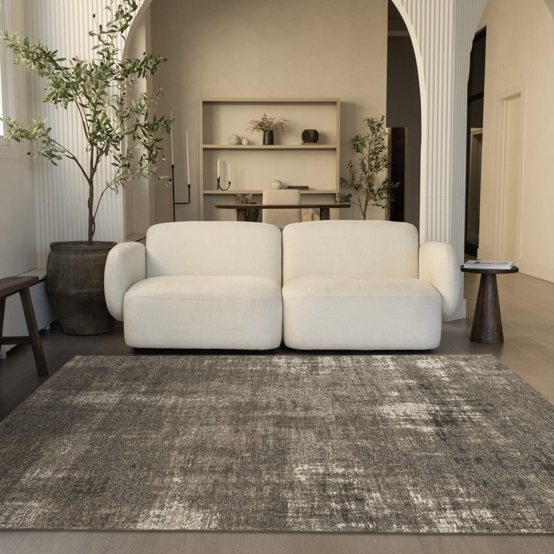  Tapis gris Emory, Rectangle 5 pi 1 po x 7 pi 7 po