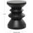 Belana Black Metal Geometric Art Deco Inspired Side End Accent Table, 14" x 14" x 18"-244521108-244521109