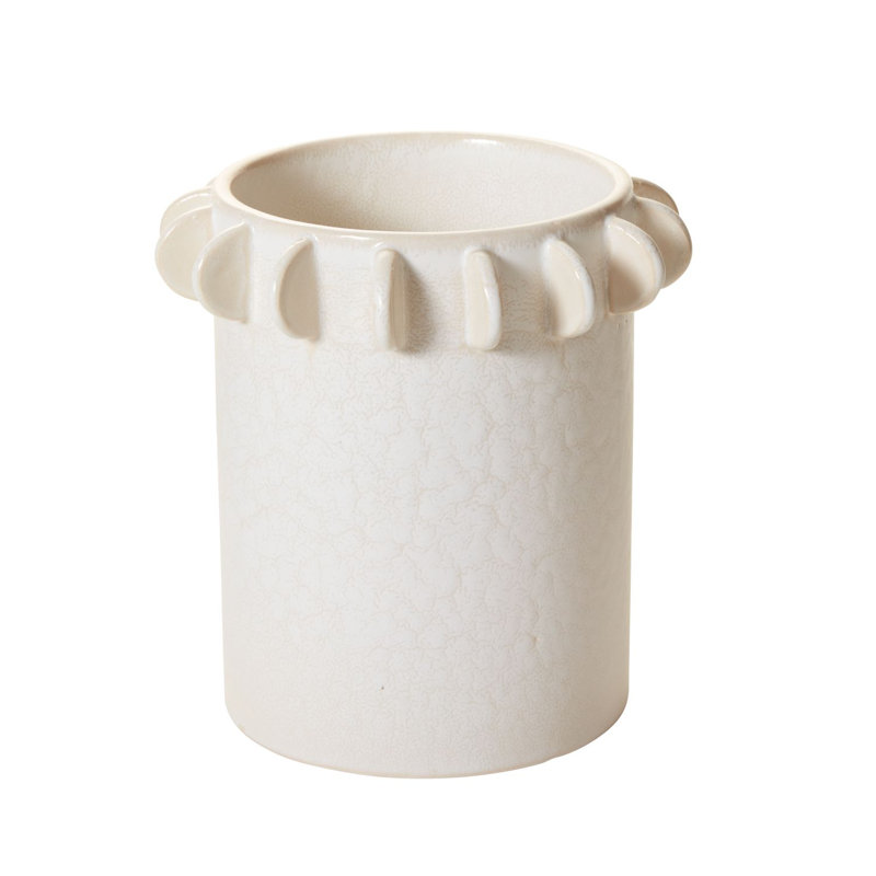 Catheleen Ceramic / Porcelain Jar, 9.25" H x  9" W x 9" D