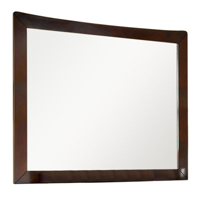Miroir Mennie au fini cerisier brun