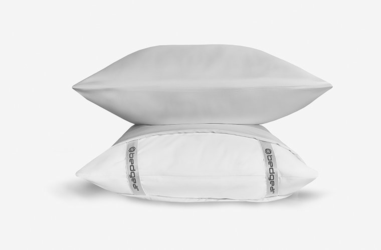 Bedgear Hyper-Cotton Pillowcase Set - 2 Piece- Quick Dry Technology - Breathable, Queen Pillowcase, Light Gray