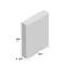 Armoire à pharmacie en aluminium sans cadre encastrée ou à fixation en surface avec tablettes réglables CLC-70325201