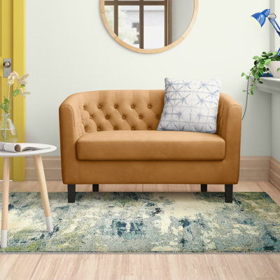 Causeuse en velours argenté Orchid Greta