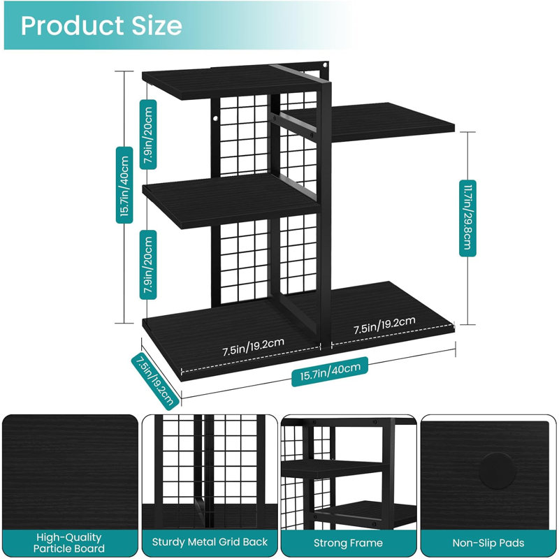Desktop Bookshelf, Black