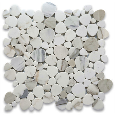 Calacatta 12" x 12" Marble Mosaic Tile