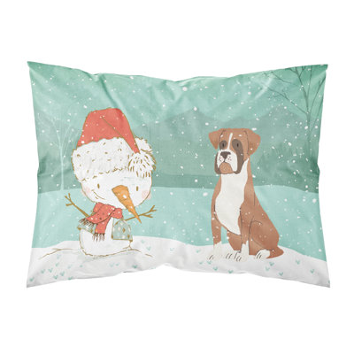 Taie d’oreiller de noël bonhomme de neige