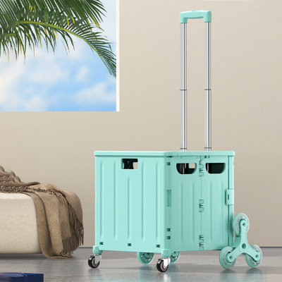 Caithlin 97cm H x 38cm W Utility Cart with Wheels