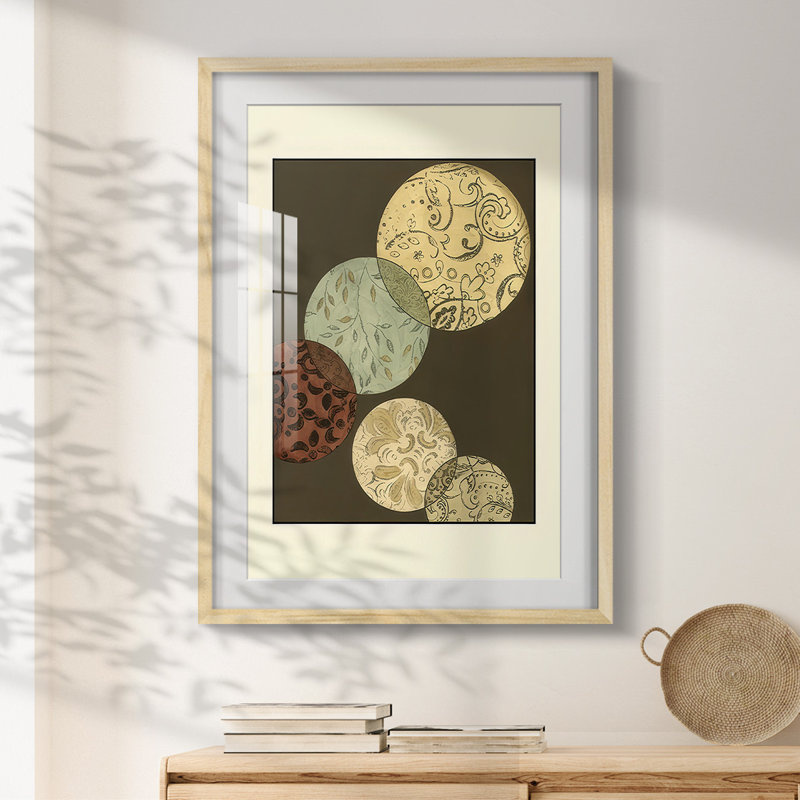 Small Pattern Composition I -Framed Print, Natural, 25.5" H x 17.5" W
