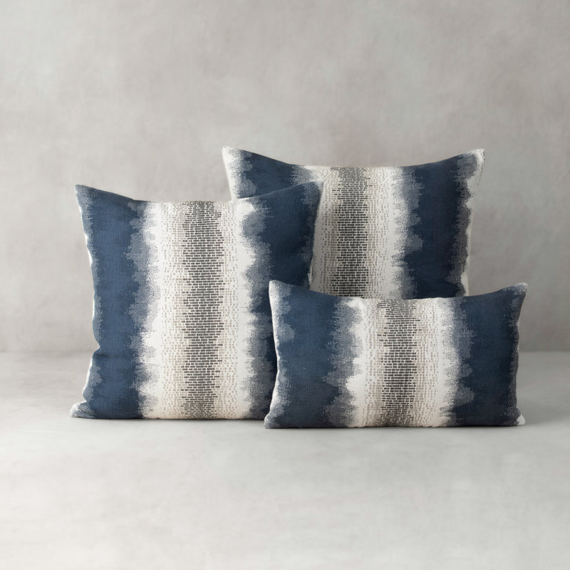 Resilience Lumbar Indoor/Outdoor Pillow Cover & Insert, Indigo