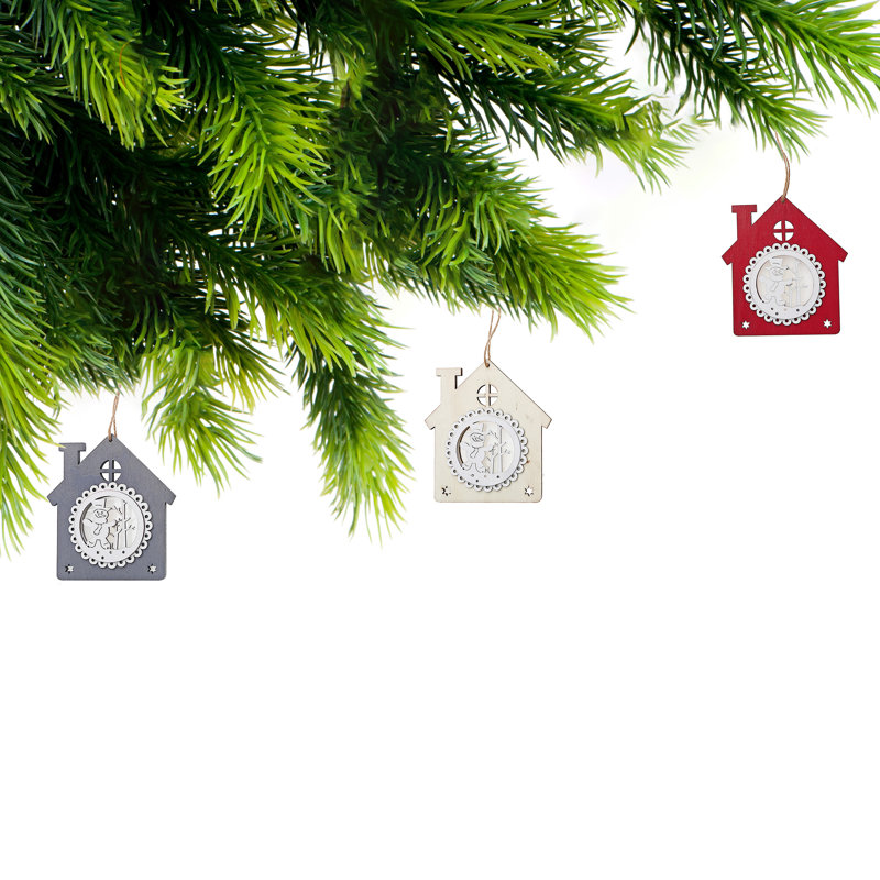 1'' Wood Holiday Shaped Ornament
