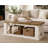 Mercantile 40'' Solid Wood Coffee Table with Shelf (White Combo)