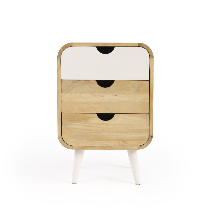 Danville Modern Nighstand, White