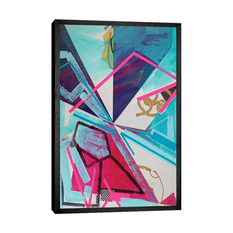 Picnic 1 Piece Painting on Canvas, 101.6 cm H x 66.04 cm W, Black Framed