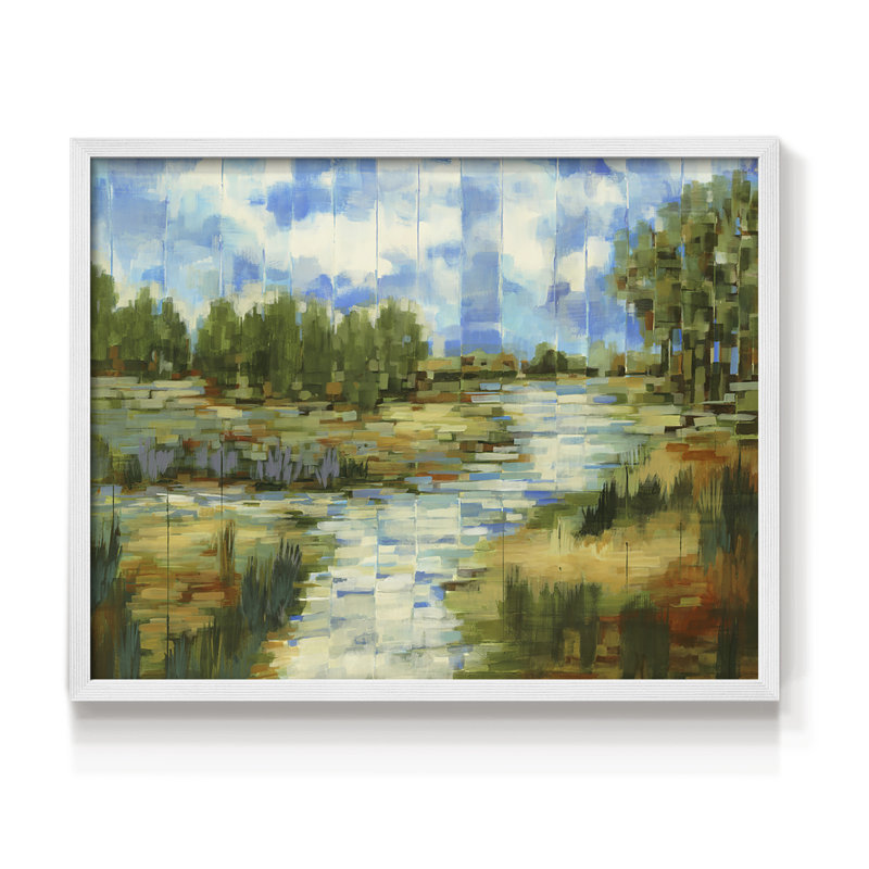 Escape to Eden -Framed Print - Restickable, H 22 po x l 28 po, Blanc