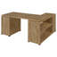 Bureau d'ordinateur à 3 tiroirs Caelum Mango