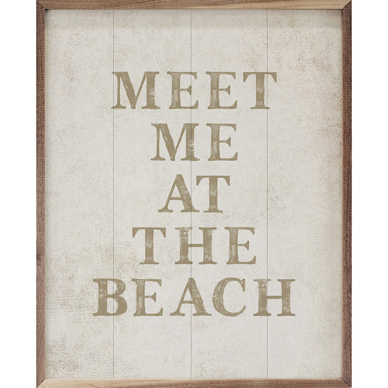 «Meet Me At The Beach», art mural, H 20 po x l 16 po