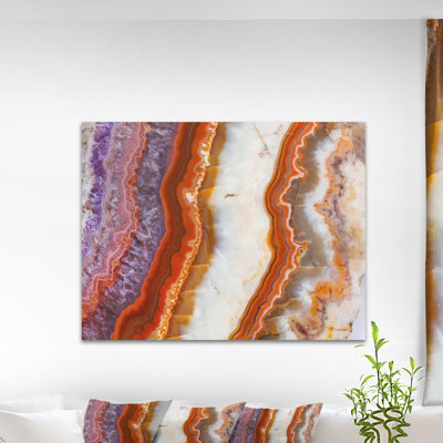 Corwin Abstract 'Colorful Stone Stripes' Graphic Art