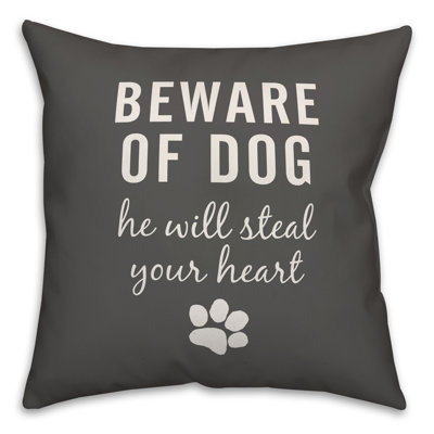  Coussin Beware of Dog