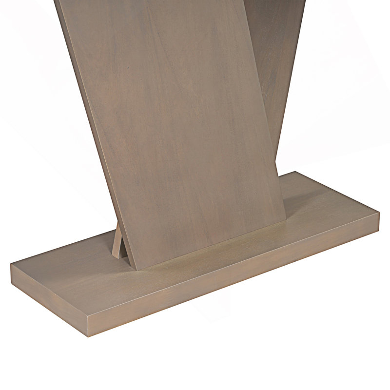 Modern V-Base Design Console Table, Gray