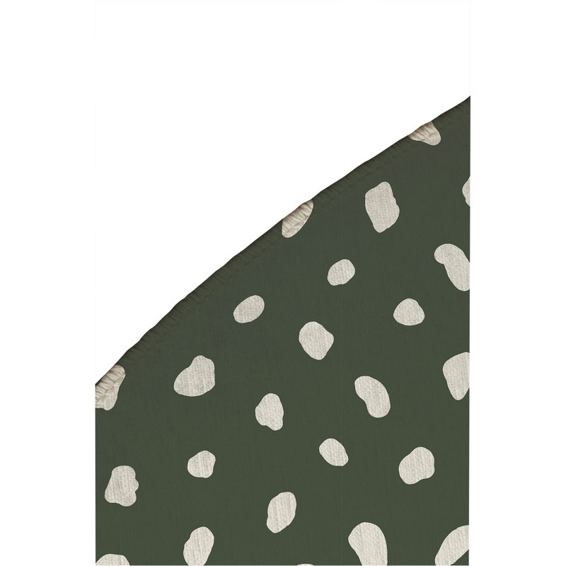 Paint Drop Non-Slip Outdoor Rug, Round 5'