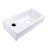 14.51"L X 7.07"W 3.61"H White Ceramic Wall Mounted Bathroom Sink, Rectangular, Stain-, Low Water Absorption, Acid Resistance, Modern Glamorous With Faucet Hole Sink - 14.51X7.07 Inch Stain ,