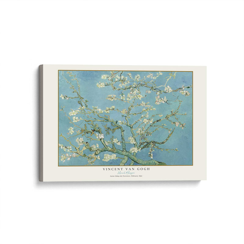 Fleur d'amandier de Van Gogh, H 8 po x l 12 po, Toile tendue