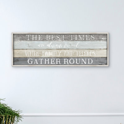 « Best Times » par Natalie Carpentieri-impression d’art textuel sur toile encadrée