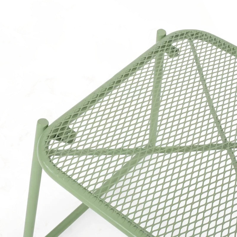 Table d'appoint d'extérieur pour patio, Vert, H 13,25 po x l 18 po x P 19,5 po