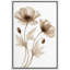 «Elegant Neutral Botanical Line Art Floral Illustration Wall Art Decor», reproduction encadrée sur toile-124795371-124795374