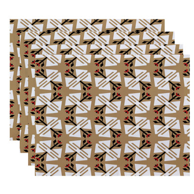 Alfreda Polyester Geometric Rectangle Placemat