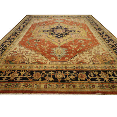 Adaleigh One-of-a-Kind 11'8" x 14' Area Rug in Black/Red/Brown