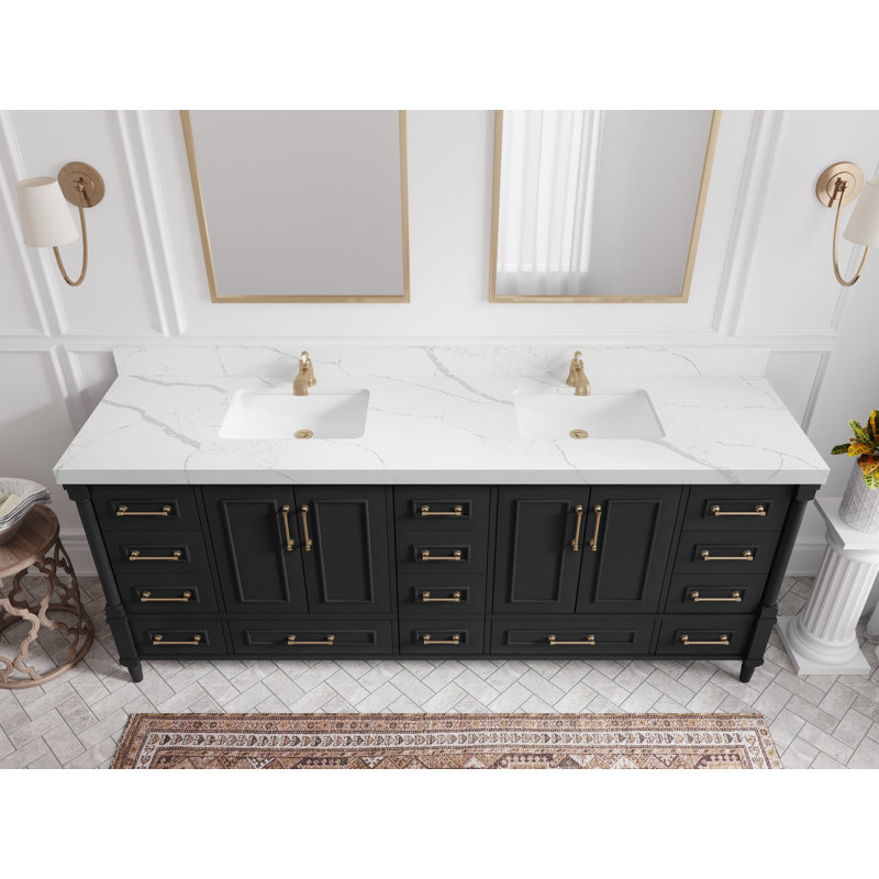 Meuble-lavabo Aberdeen, 2 po Viola Biagio, Carrara Marble