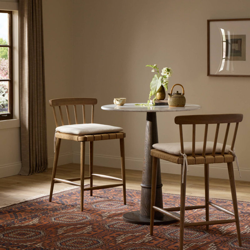 Kershaw Stool With Cushion-Dover Crescent-Counter