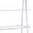 Modern Chrome Bookshelf With 6 High Gloss Shelves For Stylish And Functional Storage In Any Room