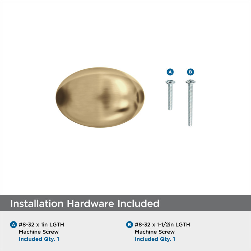 Armoire à boutons Vaile en bronze champagne de longueur 1-3 / 8 pouces (35mm) - paquet de 10, Bronze champagne