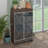 Elegant Mirrored Storage Cabinet With Versatile Functionality For Any Room