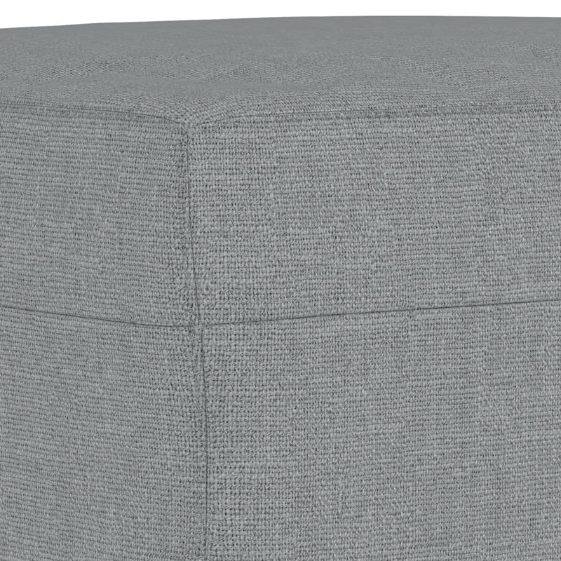 Repose-pieds pour repose-pieds Natoya, Polyester gris clair