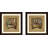 Asian Warmth' Print Under Glass