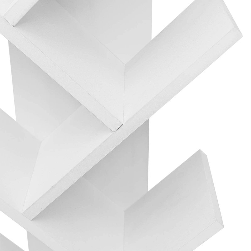 Leftera 40cm W Geometric Bookcase, White