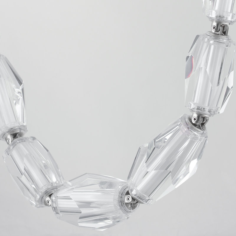 31 - Light LED Flush Mount, Polished Chrome
